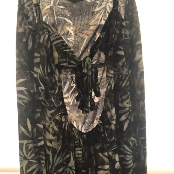 Tiki Palm Tropical Cut Out Dress - Picture 3 of 3